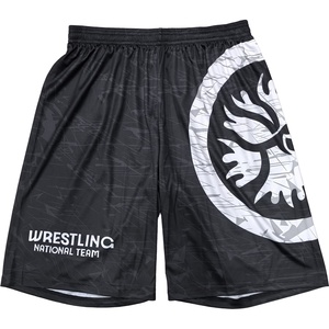 Ensemble de lutte personnalisé unisexe le plus vendu, t-shirt et short, impression numérique, ensemble 2 pièces, 100% polyester, léger et respirant - Product Image 6