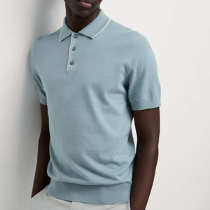 Chemises polo en coton pour hommes, grandes tailles, fabricant OEM, options de broderie ou d'impression personnalisées, tissu doux pour un confort tout au long de la journée - Product Image 1
