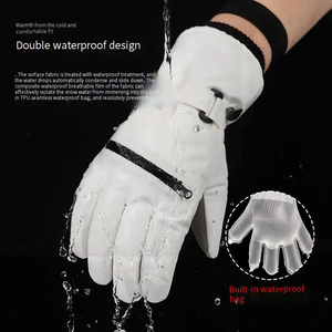 Unisex Waterproof Cycling Gloves Windproof Breathable Leather & Mesh Half Finger Universal Season Sports Gloves Wholesale - Product Image 5