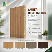 Panneau de bois aggloméré orienté (OSB) mélaminé Jinbase SXT2908-5 Amber Heritage Oak 18 mm E0 1220x2440 mm pour meubles et menuiseries