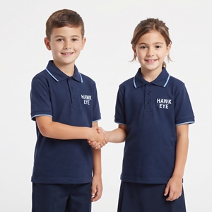 Kids Unisex Cotton Polyester Polo <b>Shirt</b> Leisure Top Custom Logo <b>Short</b> <b>Sleeve</b> Turn Down Collar <b>Button</b> <b>Up</b> Casual Wear - Product Image 3