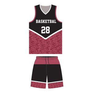 Uniforme de basket-ball de sublimation bon marché de nouveau style fait sur commande caractéristique respirable de grande taille - Product Image 1