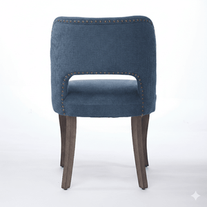 Set di 2 Sedie da Pranzo in Stile Moderno Rustico in Legno con Rivestimento in Tessuto per Sala da Pranzo e Cucina - Product Image 5