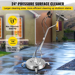 Pulitore per Superfici da 24 Pollici con Pressione di 4000 PSI, 2 Ugelli per Pulizia di Vialetti e Marciapiedi, Idropulitrice in Acciaio Inossidabile - Product Image 2