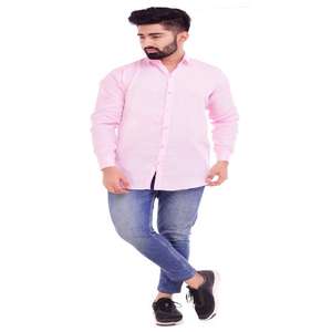 Camisa de Manga Larga para Hombre, Personalizable, de Primera Calidad, 100% Algodón, Corte Ajustado, Color Sólido, para Vacaciones, Satén, Secado Rápido, Transpirable - Product Image 1