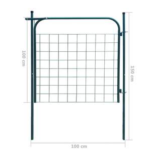 Portail de jardin vert 39,4x39,4 – Option clôture et treillis haut de gamme - Product Image 6