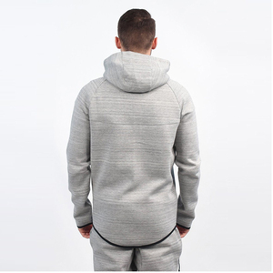 Nouveau design, logo personnalisé, sweat à capuche 100% coton pour homme, ensemble de survêtement délavé à l'acide, streetwear, pantalon de sport, entraînement, gym, jogging, grande taille - Product Image 2