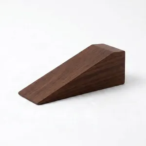 Butée de porte minimaliste en bois d'acacia faite à la main pour la décoration de chambre et de maison, design durable - Product Image 4
