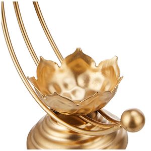 Handcrafted Solimo Gold Candle Holder Designer Metal <b>Tealight</b> Stand Rustic Home Decor & Gifting At Global Wholesale Export - Product Image 2