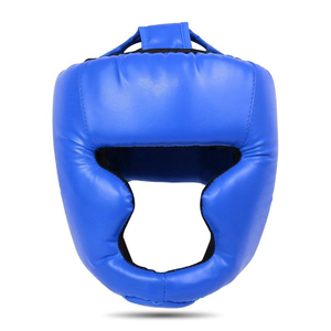 Casco de Taekwondo para Grappling, Boxeo y Muay Thai con Protector Bucal, Equipo de Protección de PU y Cuero - Product Image 1