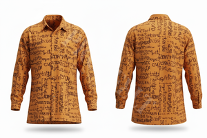 Camisa Casual Personalizada al por Mayor, Camisa de Vestir de Algodón con Estampado Gráfico, Manga Larga, Cuello Abotonado, Corte Ajustado, Estilo Urbano - Product Image 6