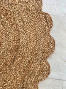 Luxury Designer Handmade Braided Abstract <b>Jute</b> Flat Pile Dhurrie <b>Rug</b> Eco-Friendly Modern Bohemian <b>Round</b> Home Use Outdoor Direct - Product Image 4