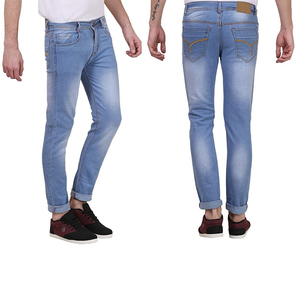 Pantalones de Mezclilla Formales para Hombre, Corte Chino, Jeans Azules, Pantalones Casuales Elegantes, Ropa de Oficina Profesional, Algodón Sostenible al por Mayor - Product Image 5