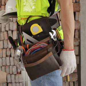 Sac à outils en cuir pour homme sur mesure de qualité supérieure à prix raisonnable / Service OEM personnalisé, dernier design de sac à outils en cuir - Product Image 3