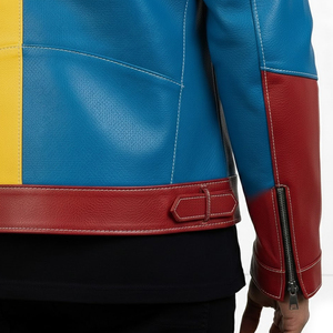 Veste en cuir véritable pour homme, vente en gros OEM, haute qualité, élégante, confortable, pour l'hiver et les activités de plein air, personnalisable, manches longues, logo sur le devant - Product Image 6