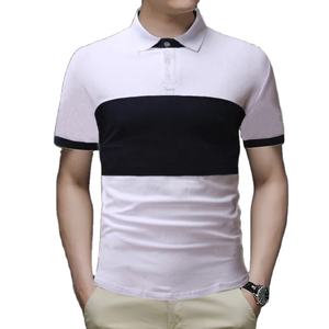 2025 hombres verano Casual comodidad manga corta para Polo camisa cuello vuelto botón con Color puro transpirable Top ropa - Product Image 4