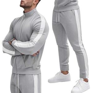 Ensemble de sport 2 pièces respirant imprimé pour garçons, collection Printemps 2026 : Veste et pantalon de survêtement de gym – Vente en gros - Product Image 3