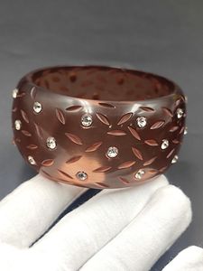กำไลข้อมือเรซิ่นทำมือ - กำไลเรซิ่นแกะสลักสไตล์โบฮีเมียน - Product Image 4