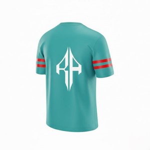 เสื้อเจอร์ซีย์อเมริกันฟุตบอลคุณภาพพรีเมียมสำหรับฤดูร้อน คอวี ผู้ชาย ผลิตจากโพลีเอสเตอร์ 100% ระบายอากาศได้ดี แห้งเร็ว รุ่น RIVIAN ATLANTIC - Product Image 6