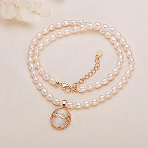 Collar de Perlas de Agua Dulce de Alta Gama con Sensación de Lujo Ligero, Diseño de Nicho con Cadena para Clavícula, Estilo Elegante para Mujer - Product Image 2