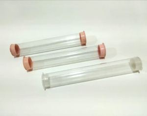 Tube d'emballage industriel transparent personnalisé professionnel, tube en PVC avec impression sérigraphique sur mesure - Product Image 5
