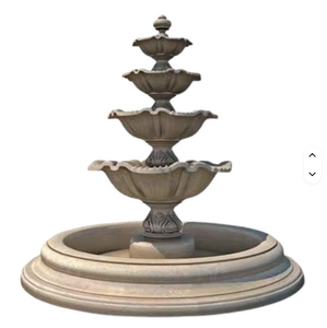 Molde de Fuente Moderna de Fibra de Vidrio con Reseñas Excepcionales - Duradero, Ecológico, Reciclable, Decoración para Exteriores, Diseños Personalizables con Recubrimiento de Película - Product Image 1