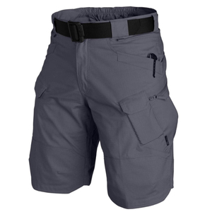 Everyday Casual Mens Solid Cargo Shorts Utility Pocket Design Breathable 180g Polyester/Nylon Lightweight Waterproof <b>Windproof</b> - Product Image 2