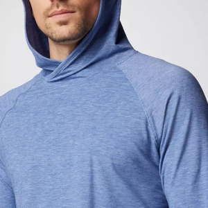 <b>Men's</b> <b>Blue</b> Turtleneck Pullover Long Sleeve Raglan Sleeve Quick Dry Knitted Slim Fit Casual Autumn Wear - Product Image 6