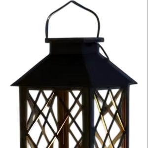 Lanterne unique en verre et métal avec lanterne à bougie en métal finition noir mat pour la décoration extérieure et intérieure, faite à la main et personnalisée - Product Image 1