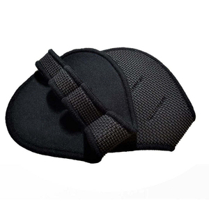 High Quality Custom Neoprene Weight <b>Lifting</b> Leather Grip Pad Heavy Duty Power <b>Lifting</b> <b>Strap</b> with Rubber Palm Grip Cheap Price - Product Image 1