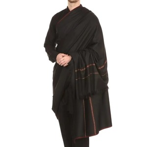 Premium <b>Black</b> Afghan Men's Traditional Shawl Handmade Pashtun Ethnic Winter <b>Wrap</b> Wholesale - Product Image 1