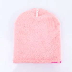 Mohair Beanie <b>Fluffy</b> Texture Warm Winter Knitted <b>Hat</b> Soft Comfortable Stretchable Ribbed Cuff Cold Weather Outdoor Casual - Product Image 2
