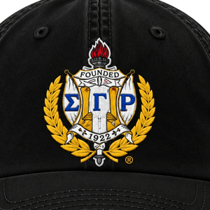 หมวกแก๊ปปักลายตัวอักษรกรีก Sigma Gamma Rho สำหรับผู้หญิง หมวกเบสบอลปักลายตามสั่ง หมวกผ้าฝ้ายลำลองแบบปรับได้ - Product Image 6