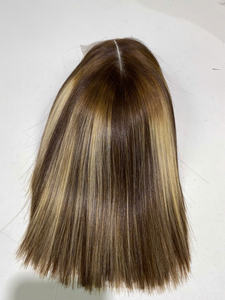 Prix usine Bonestraight 100% brut vierge vietnamien perruques de cheveux humains dentelle Piano couleur marron Super Double dessiné Extensions de cheveux - Product Image 3