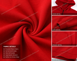 Sudadera con capucha de esqueleto para hombre, con cremallera completa, estampado gótico de calaveras y huesos, estilo streetwear de Halloween, con gráfico personalizado, roja - Product Image 5