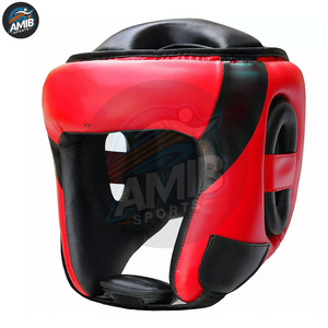 Protège-tête de boxe professionnel en cuir de vachette, respirant, personnalisable, équipement de sécurité de haute qualité - Product Image 4