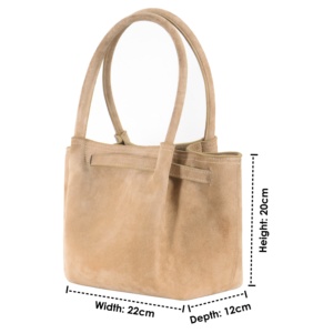 Bolso de Mano de Cuero Genuino con Acabado Brillante Personalizado, Bolso de Gamuza Beige, Marca Privada OEM/ODM, Venta al Por Mayor, Estilo Moderno para Fiestas - Product Image 6