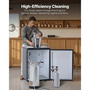 Kit di Pulizia per Mini Fusti da 5L/19oz con 4 Connettori D e Base in Gomma, Pulitore per Linee di Birra per Produzione Casalinga - Product Image 3