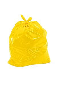 Durable 4-6 gallon Tear-Resistant yellow Trash Bags roll Outdoor Indoor <b>Garbage</b> Bags for Home Commercial Construction 19x21 Inc. - Product Image 2