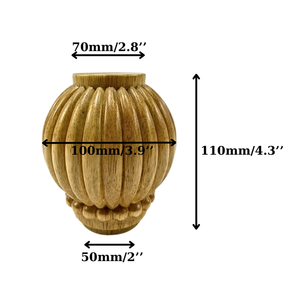 Fluted Wooden <b>Sofa</b> Legs Replacement Furniture Feet Solid Wood Cabinet Table Chair Legs Wholesale Manufacturer - Product Image 5