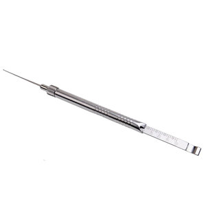 Jauge de profondeur orthopédique, instrument chirurgical pour la mesure précise de la profondeur d'insertion des vis osseuses et de la longueur des trous de perçage, pour l'aide à la mesure. - Product Image 2
