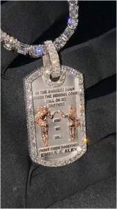 Colgante de Perro con Diseño Único 3D, Totalmente Engastado a Mano, Joyería Hip Hop, Chapado en Rodio, Plata S925, Diamante Moissanita VVS1 - Product Image 3