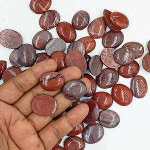Lot de cabochons en jaspe naturel, formes variées, pierres précieuses polies en vrac pour la fabrication de bijoux, vente en gros, approvisionnement en vrac - Product Image 5