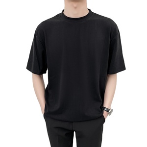เสื้อยืดคอกลมผู้ชาย ผ้าฝ้ายเรียบ น้ำหนัก 120 กรัม เสื้อยืดคอกว้างราคาประหยัดสำหรับผู้ชาย เสื้อยืดออกกำลังกายผู้ชาย - Product Image 3