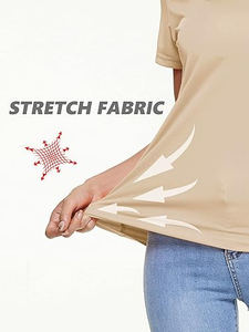 Nouveau design 2026 – T-shirt oversize 100 % coton à manches courtes pour femme, couleur unie, imprimé décontracté, idéal pour l'été – Meilleure vente - Product Image 3