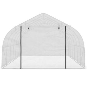 Serra bianca 26x10x7 piedi per giardini, ideale per la coltivazione indoor e la copertura di ambienti interni - Product Image 4