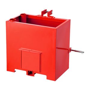 Boîte de ballast pour tracteur, catégorie 1 à 3 points, capacité 800 lb, en acier robuste avec récepteur de attelage de 2 pouces, 5 pieds - Product Image 1