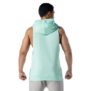 Haut à capuche sans manches moderne, tissu doux, vêtements de sport décontractés, idéal pour l'entraînement, la détente et l'usage quotidien - Product Image 3