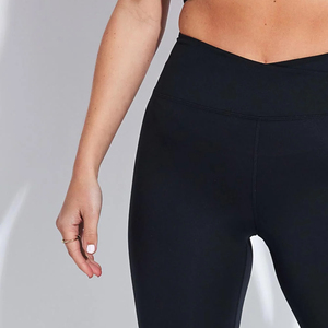 Leggings de yoga respirants en spandex/nylon à taille haute pour femmes, taille et couleur personnalisables, leggings de yoga pour femmes - Product Image 3