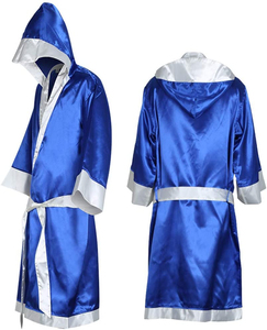 Bata de boxeo de satén para entrada de combate, con logotipo personalizado, OEM, proveedor mayorista, fabricante - Product Image 6